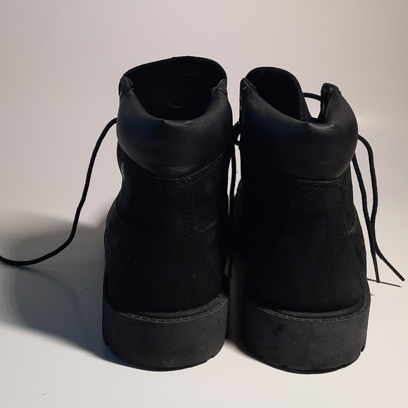 Timberland Kids Boys Girls Black Boots Size 2 - Picture 5 of 7